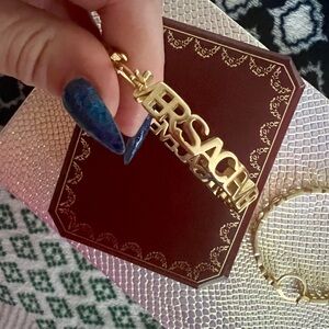 Versace Big Hoops Ring Earrings Original Gold Tone